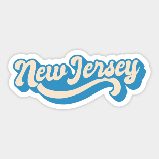 New Jersey Retro Sticker